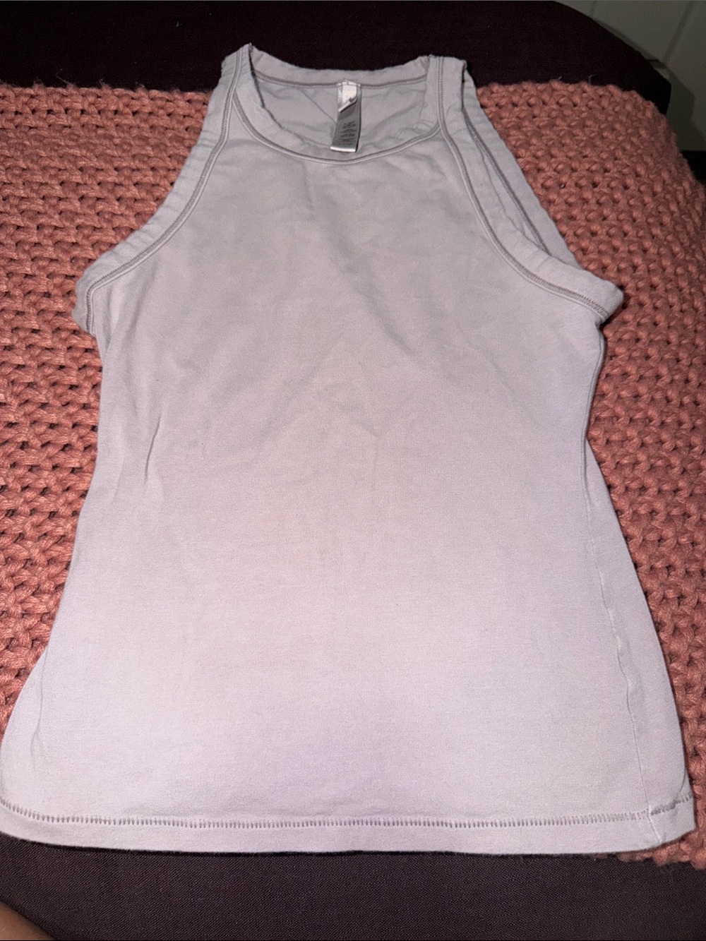 SKIMS Ribbed Tank Top — Light Lavender